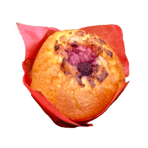 RASPBERRY MUFFIN 120G (buy any 4 muffins receive 5% discount) does not apply with other discounts